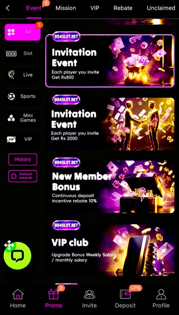 804Slot Bet Promo 