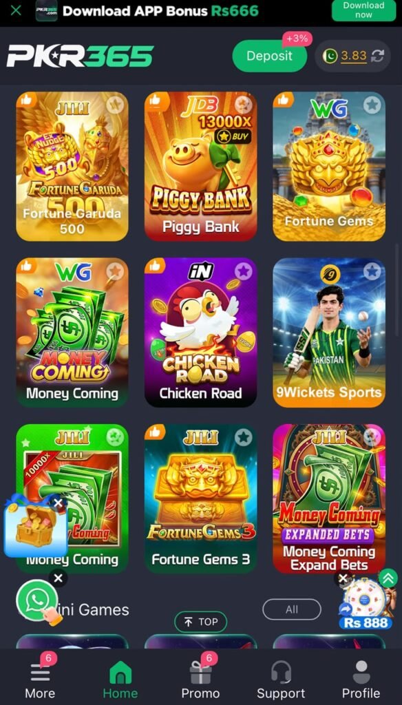 PKR365 Gaming Platform
