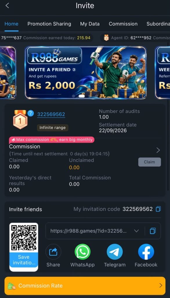 988 Game login & register
