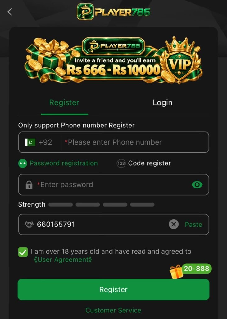 PLAYER 786 Game Latest